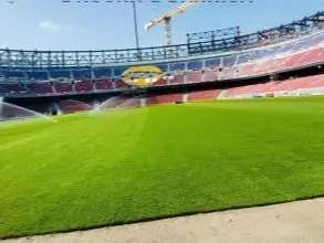 پایان انتظار: چمن نوکمپ آماده بازی شد (عکس)