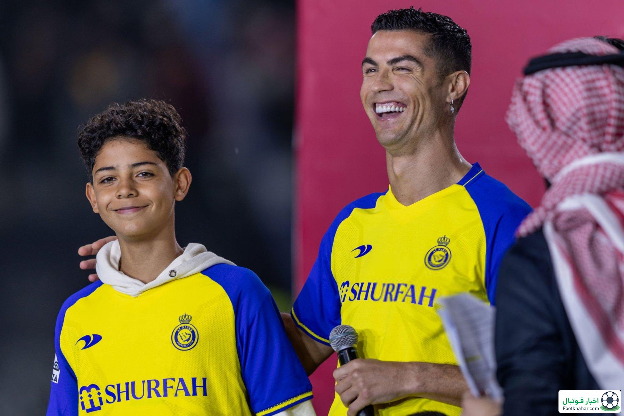 پسر رونالدو در لباس بی‌خانمان‌ها! (عکس)