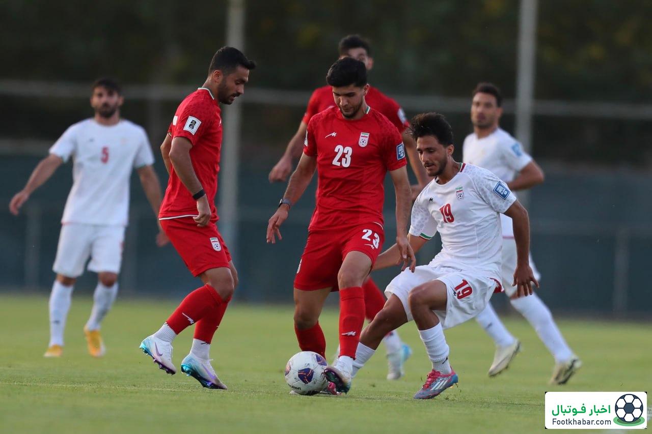 بازی ناگهانی برای ملی‌پوشان: دوئل قرمز و سفید!