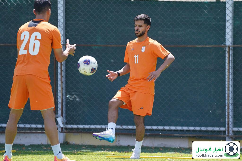 ستاره ادنوک لیگ امارات در تمرین تیم ملی ایران