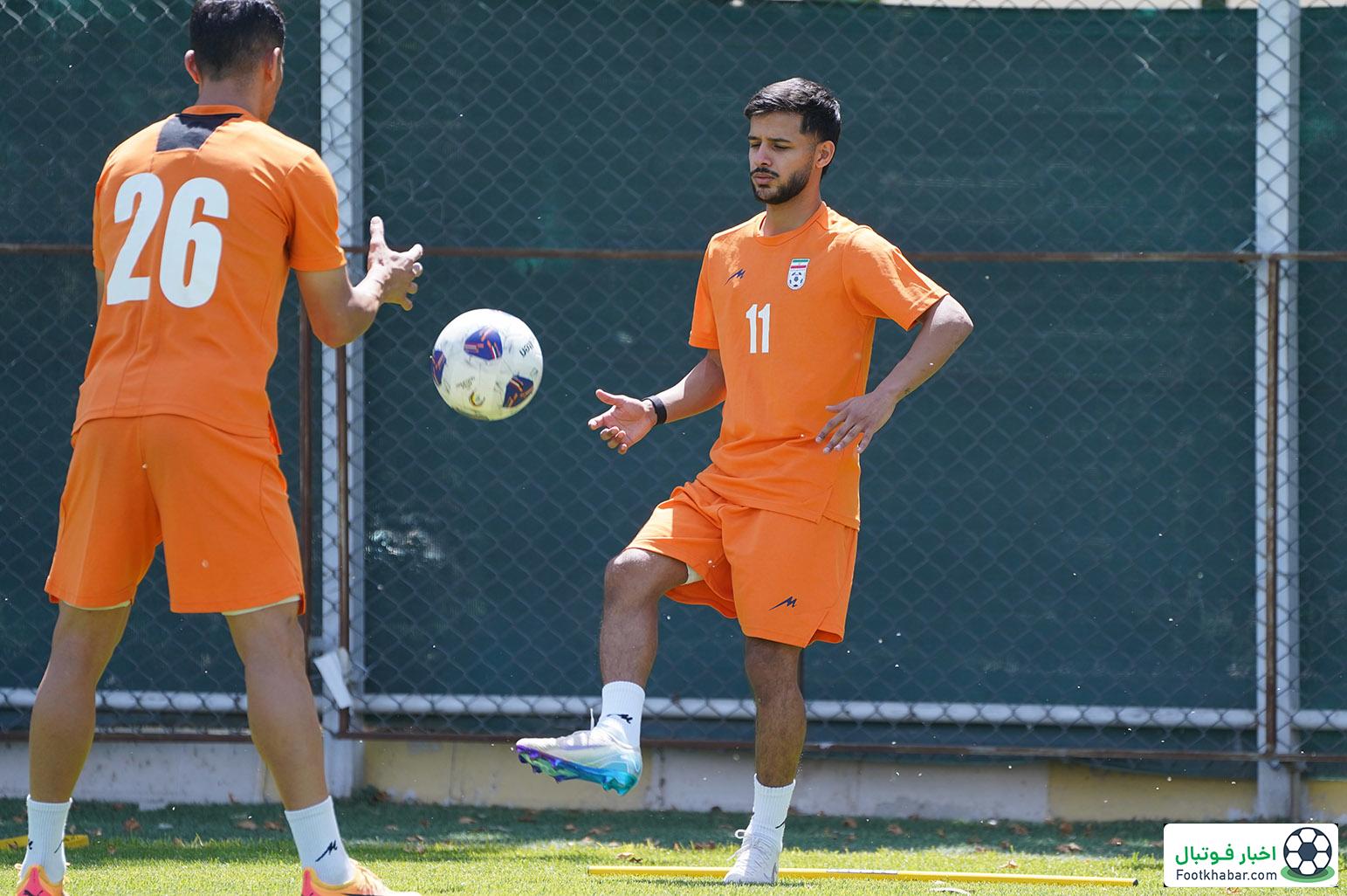 ستاره ادنوک لیگ امارات در تمرین تیم ملی ایران