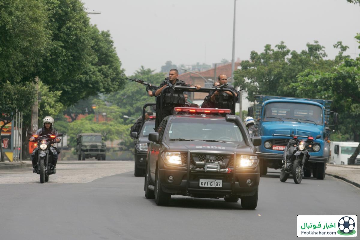 باورنکردنی: ماشین بازیکنان فلامنگو به رگبار بسته شد!