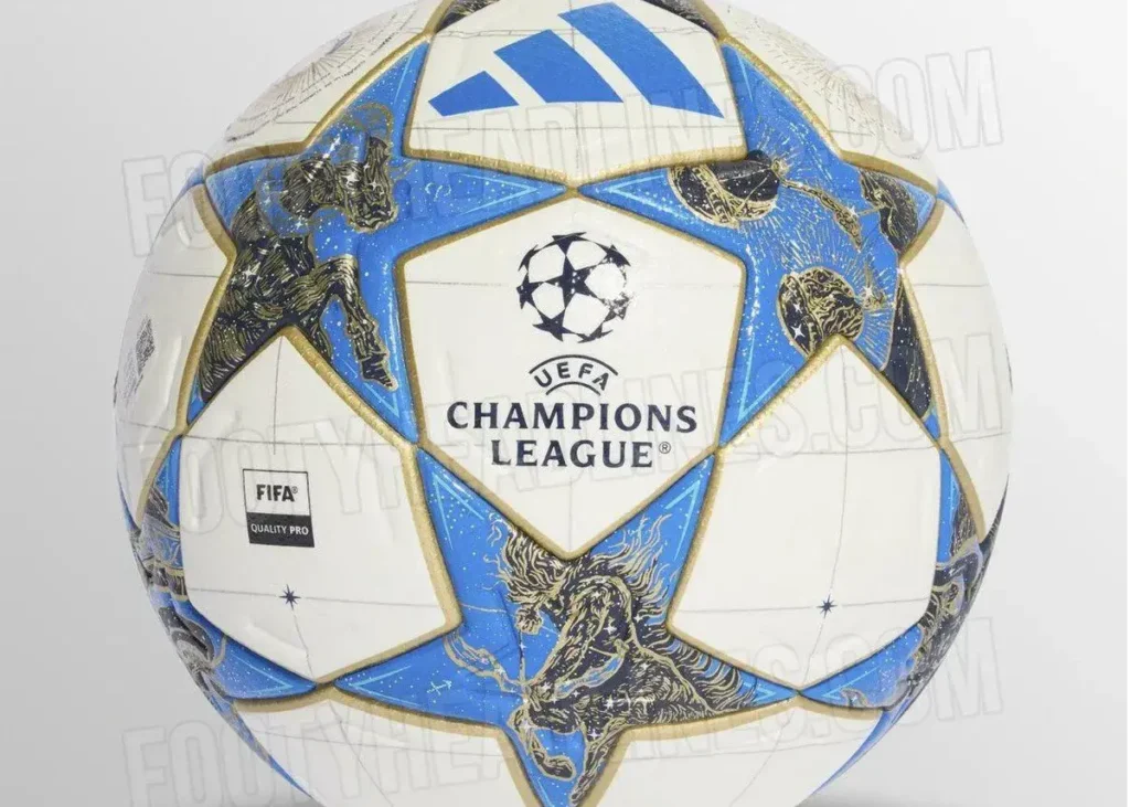 رونمایی از توپ چمپیونزلیگ: فصل فیروزه‌ای (عکس)‏