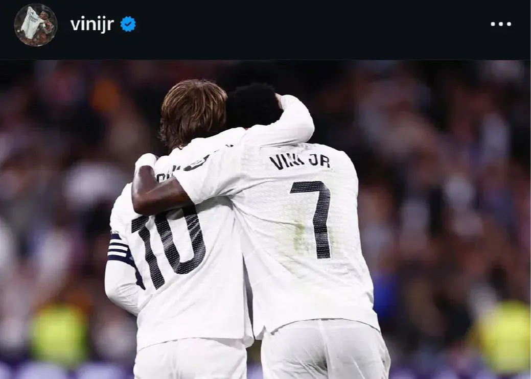 وینیسیوس: رفتار مودریچ با من یک نعمت بود!