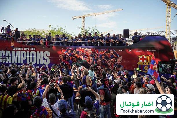 پیام بارسا به شهر بارسلون: از قهرمانی سیر نمی‌شوید!‏