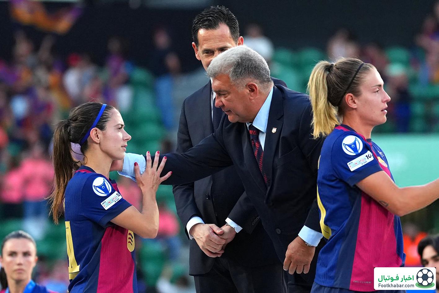 گریه لاپورتا از شکست بارسا در فینال چمپیونزلیگ