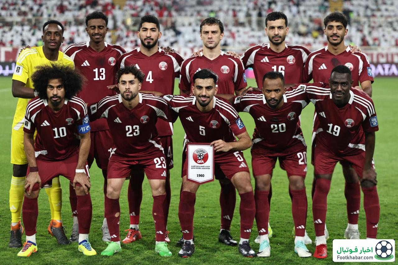 اعلام ترکیب قطر در مصاف با ایران