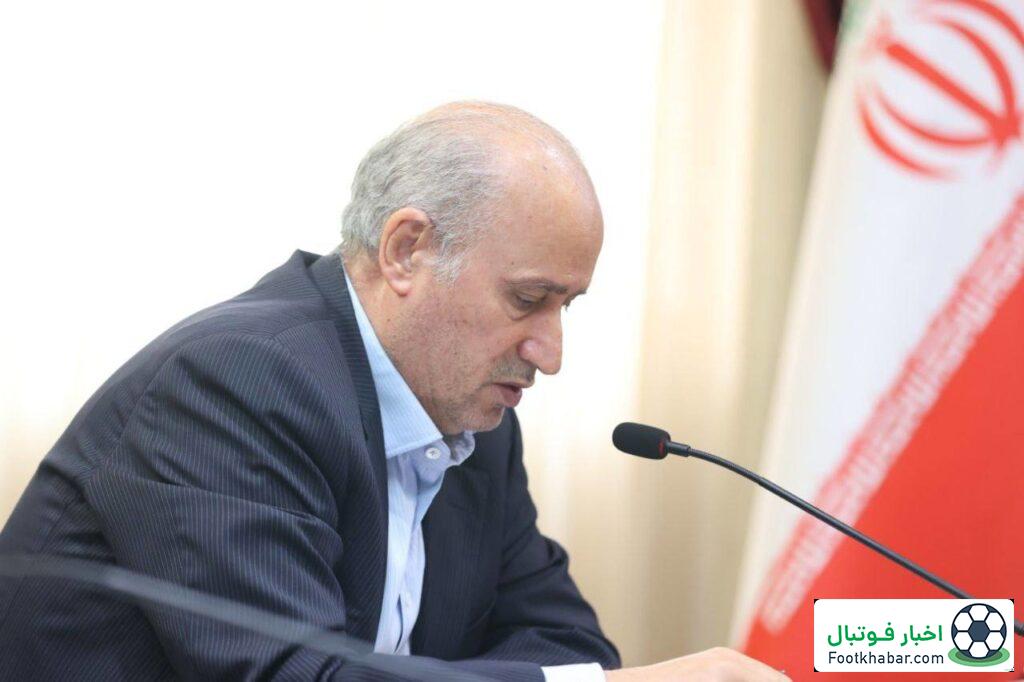 تاج: دستور دادیم بازی‌های فوتبال متوقف شود