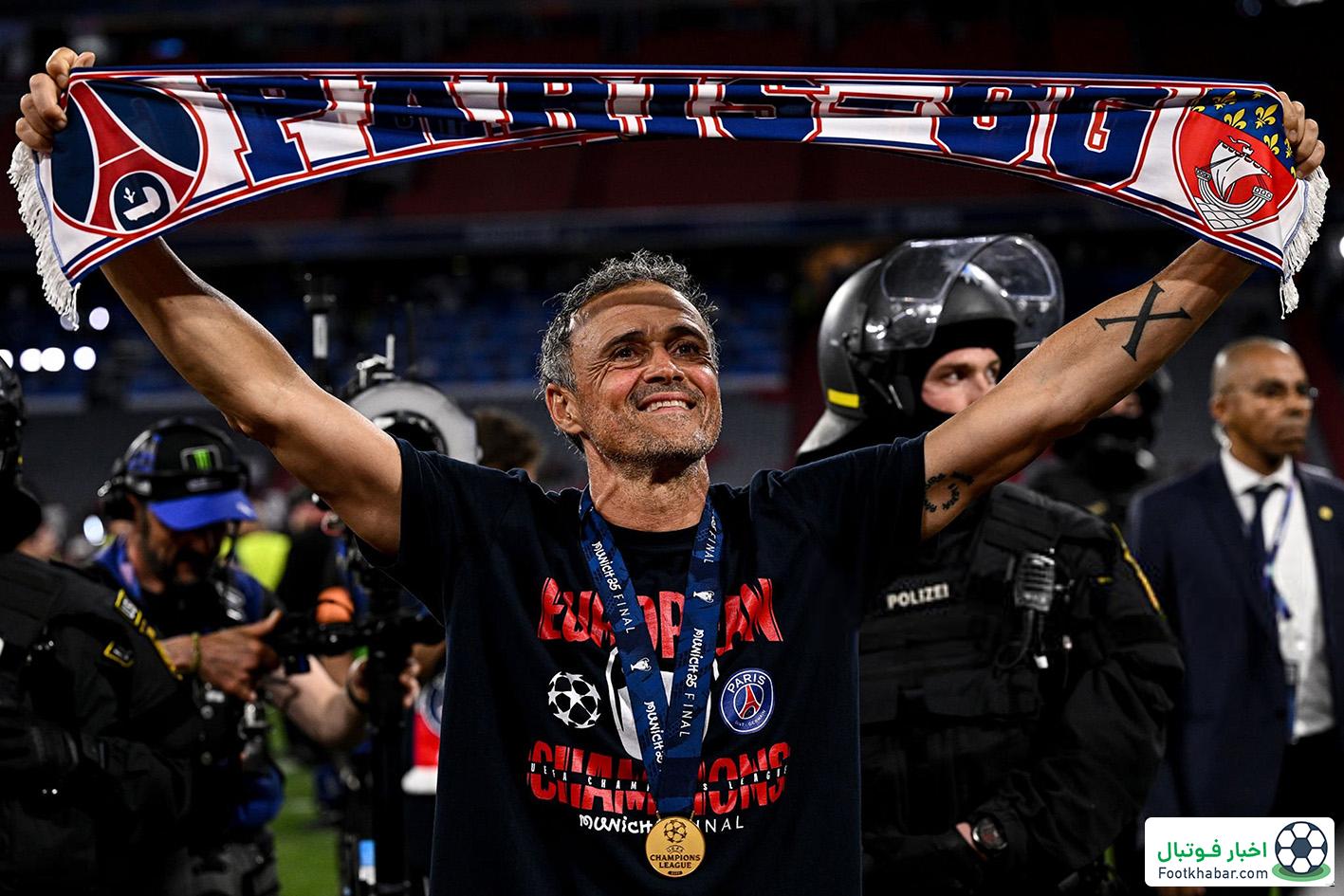 انریکه: دخترم هم در این جشن قهرمانی کنارم است