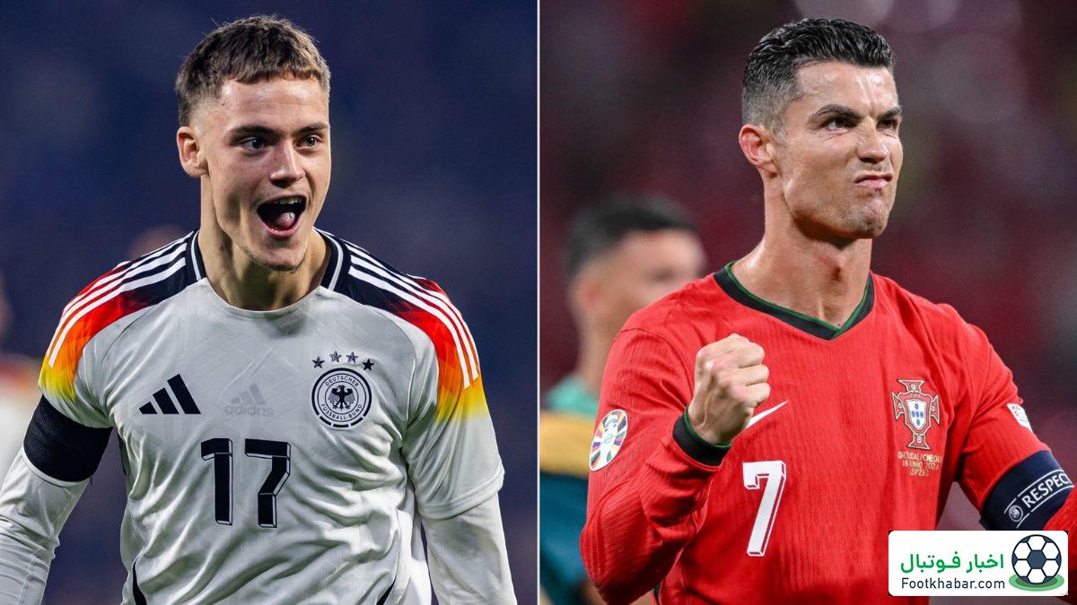 ترکیب آلمان-پرتغال: رونالدو از ابتدا بازی می‌کند