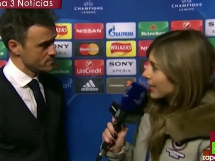 تنش لفظی انریکه با خبرنگار زن اسپانیایی