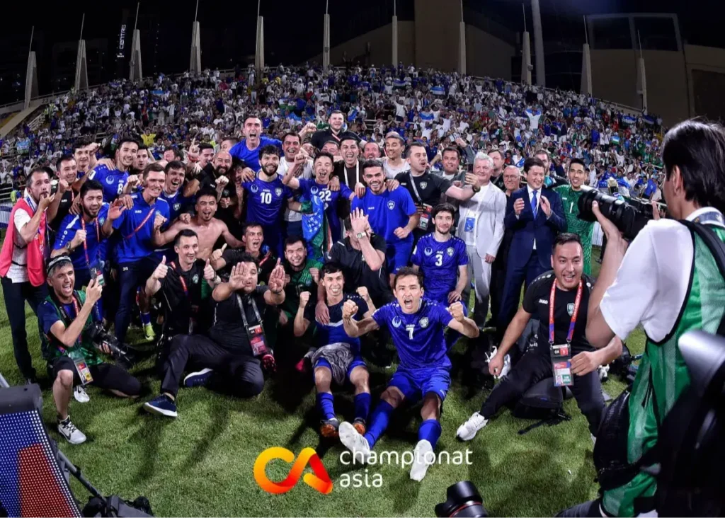 جشن باشکوه ازبک‌ها پس از صعود تاریخی به جام جهانی