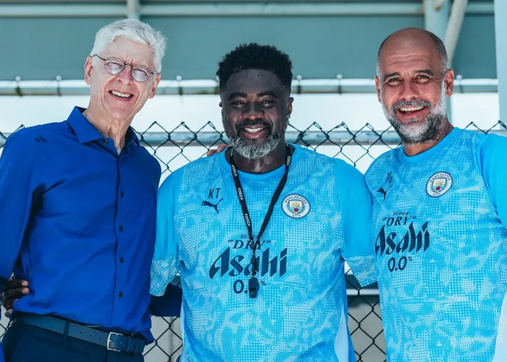 دیدار صمیمی پپ با رقیب و رفیق قدیمی! (عکس)‏