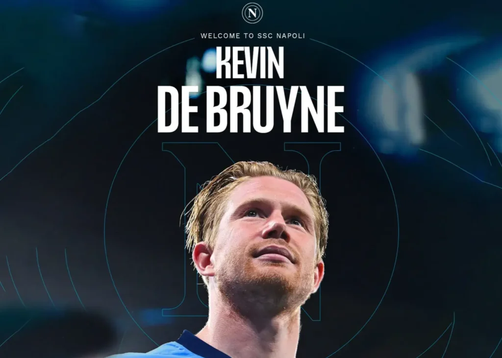رسمی: کوین دی‌بروینه به ناپولی پیوست