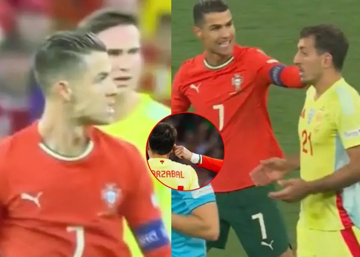 رونالدو گوش ستاره اسپانیایی را کشید! (عکس)