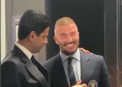 هدیه الخلیفی به بکام: تقدیم به سِر دیوید!‏