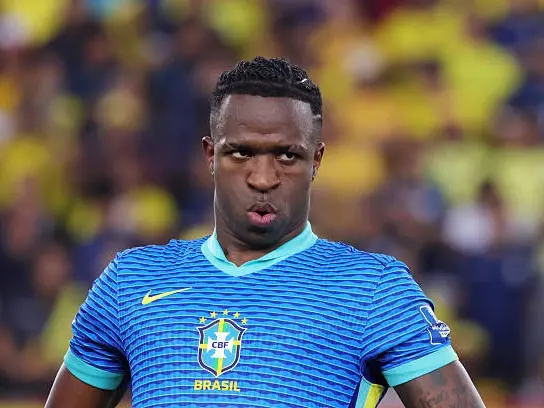 وینیسیوس: خیلی خوشحالم که آنچلوتی در برزیل است