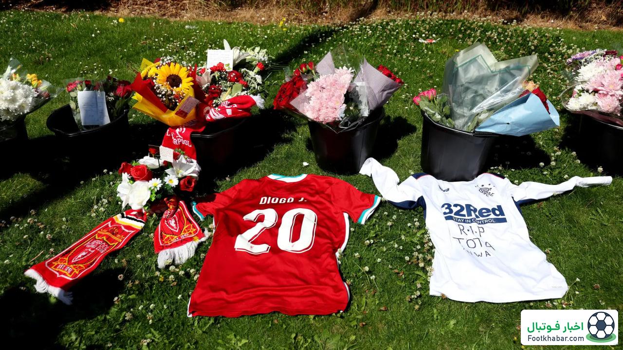 ادای احترام هواداران به ژوتا در آنفیلد (عکس)