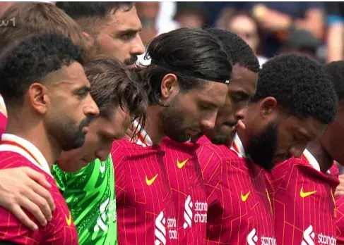 ادای احترام ویژه به ژوتا در اولین بازی لیورپول (عکس)