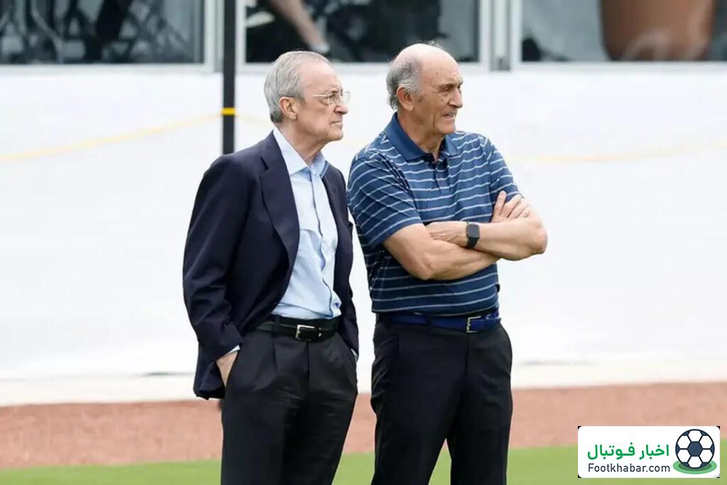 تمرین ویژه رئال مادرید زیر نظر رییس (عکس)