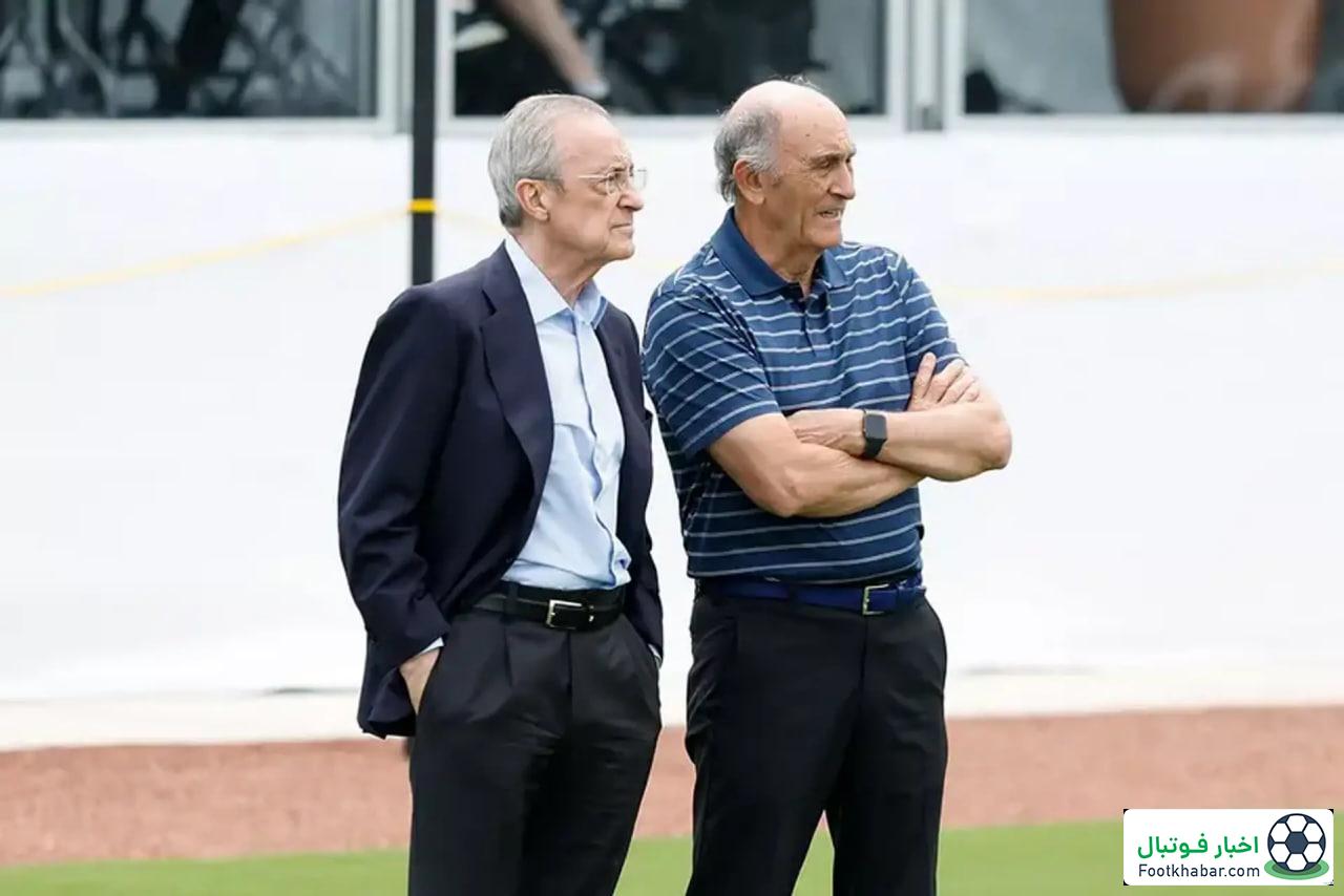 تمرین ویژه رئال مادرید زیر نظر رییس (عکس)