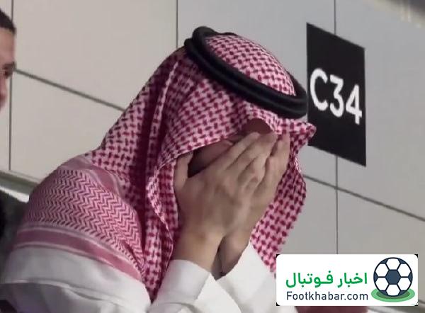 رئیس باشگاه الهلال اشک می‌ریخت! (عکس)