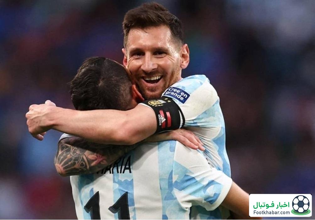 اصرار آنخل دی‌ماریا:/ مسی باید در جام جهانی ۲۰۲۶ بازی کند