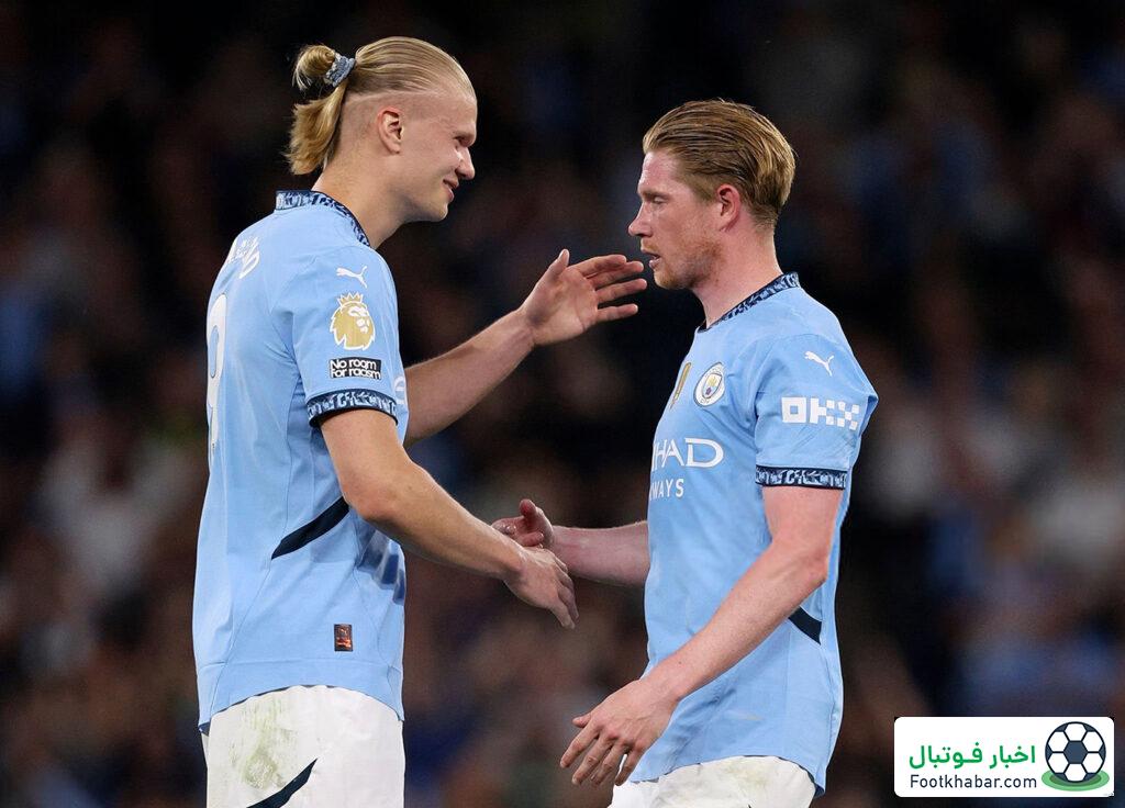 خداحافظی ویژه هالند با ستاره سیتی (عکس)