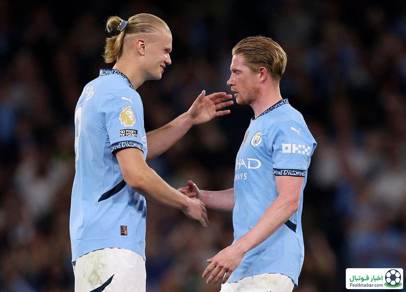 خداحافظی ویژه هالند با ستاره سیتی (عکس)