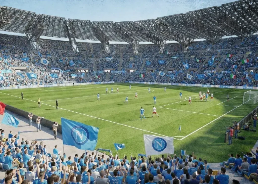 ورزشگاه جدید دیه‌گو مارادونا برای یورو ۲۰۳۲/ ناپولی زیباترین ورزشگاه ایتالیا را می‌سازد (عکس)