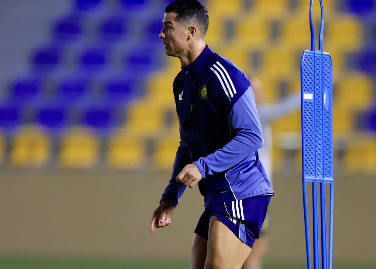 تصویر ویژه کریستیانو در تمرین امروز النصر/ رونالدو رسما به اعتصاب پایان داد (عکس)