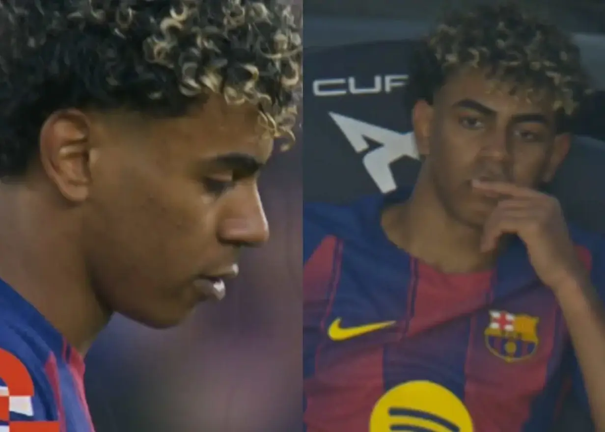 دلخور از تعویض حتی دقیقه 88/ پیغام فلیک به یامال عصبانی! (عکس)