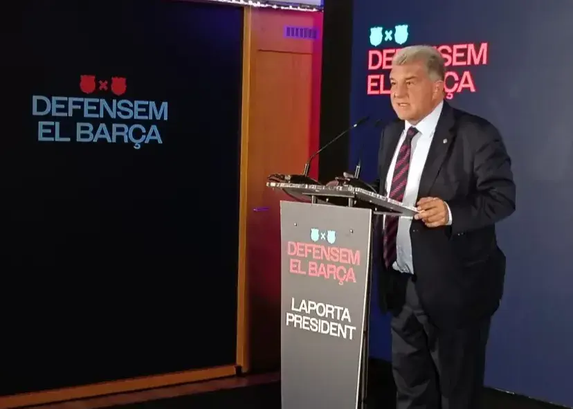 سخنرانی جنجالی لاپورتا: سه فینال را از رئال بردیم