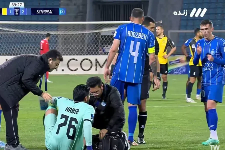 واکنش یاسر به مصدومیت حبیب:/ تشر آسانی به فرعباسی: ما گل می‌خواهیم! (عکس)