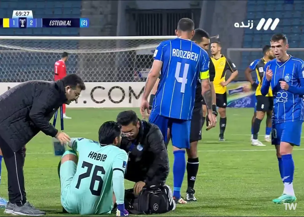 واکنش یاسر به مصدومیت حبیب:/ تشر آسانی به فرعباسی: ما گل می‌خواهیم! (عکس)