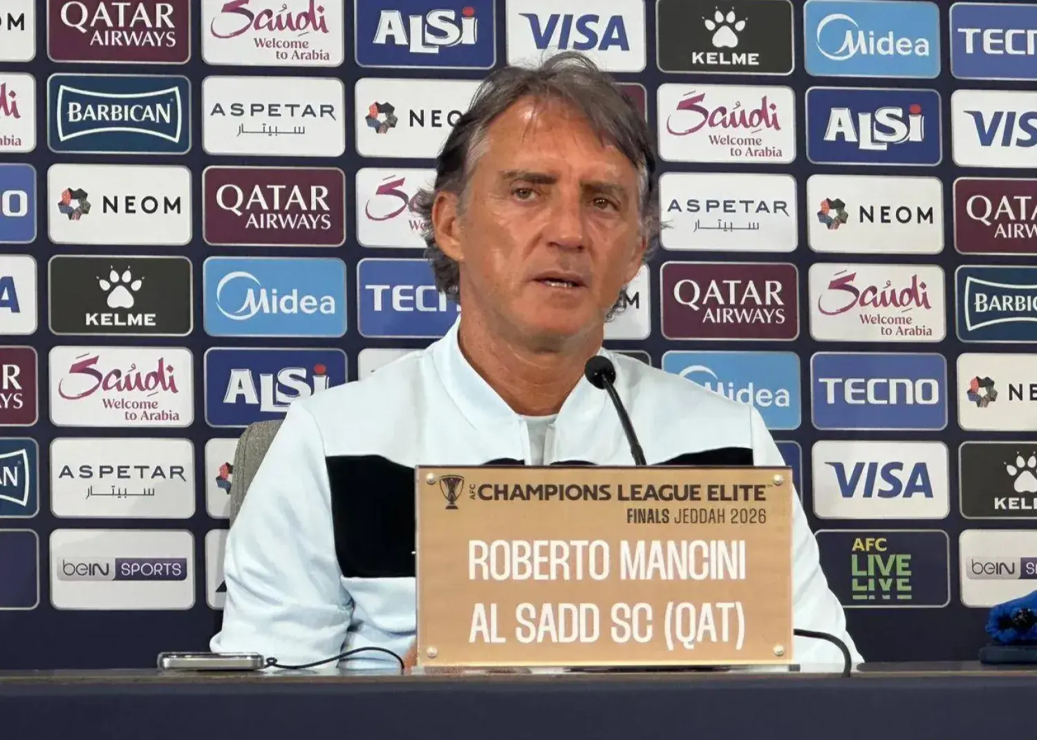 بهترین تیم آسیا را حذف کردیم؛/ مانچینی: فردا بازی سختتری از الهلال داریم