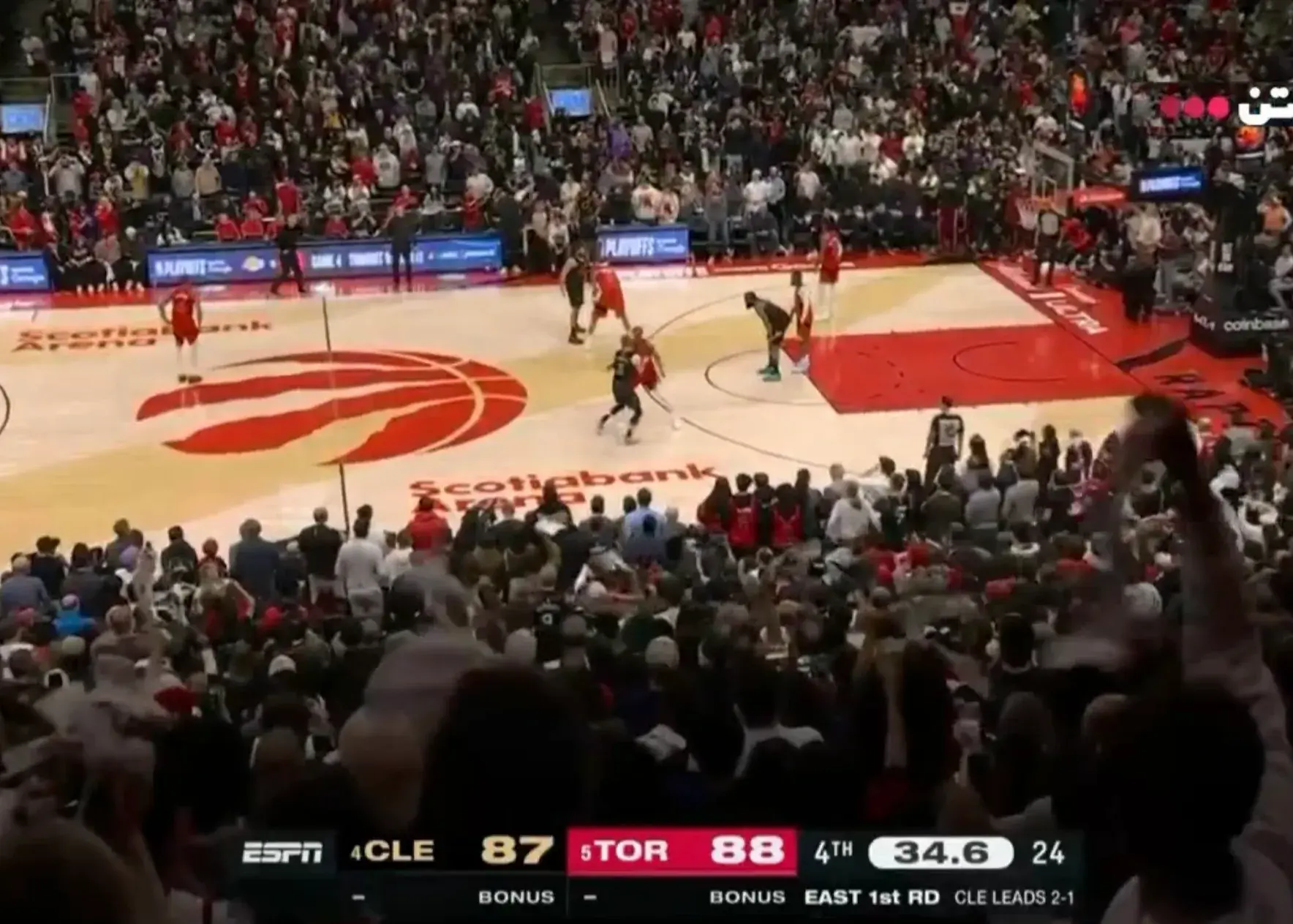 رپترز‌ بازی باخته را از کلیولند برد:/ کامبک تورنتو در کلاچ‌تایم: شروع زشت با پایان فوق‌العاده!