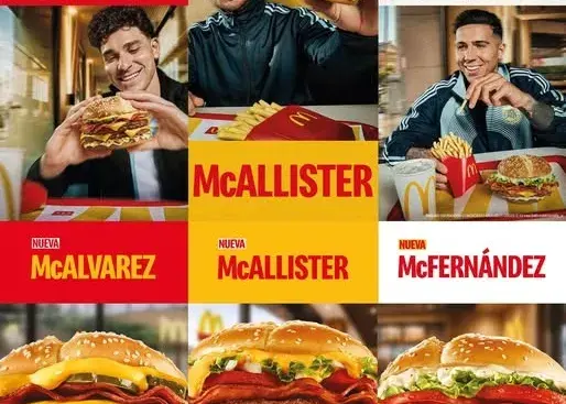 ساندویچ‌های ویژه به نام غول‌های آلبی‌سلسته/ ستاره‌های آرژانتین، برندِ همبرگر شدند! (عکس)