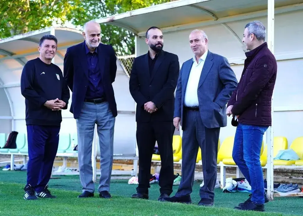 برگزاری تمرین تیم ملی با حضور مهمانان ویژه