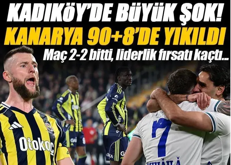 صدرنشینی با اشتباه ادرسون از دست رفت/ شوک بزرگ در استانبول: فنر در 90+8 فرو ریخت!