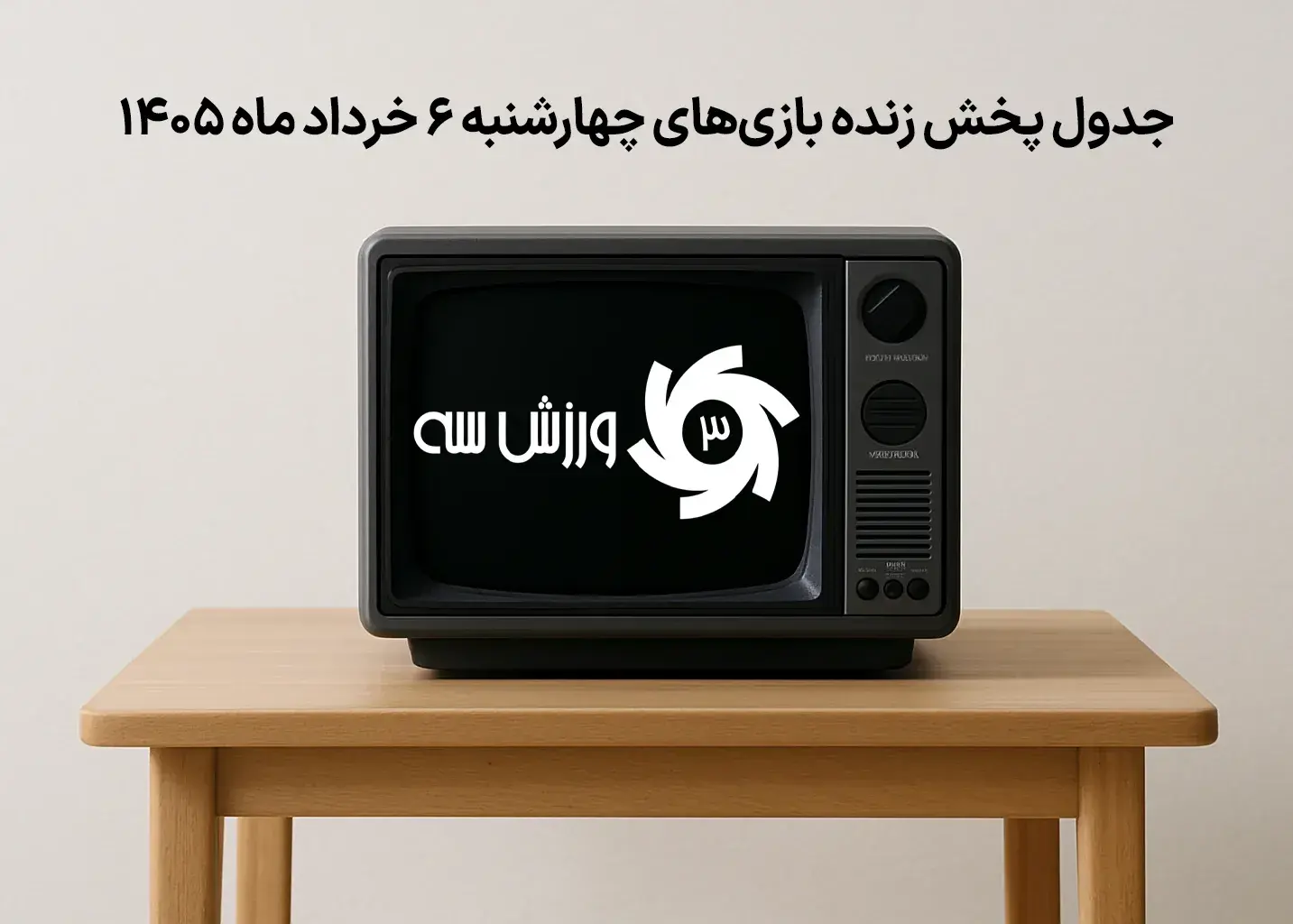 جدول پخش زنده بازی‌های چهارشنبه 6 خرداد