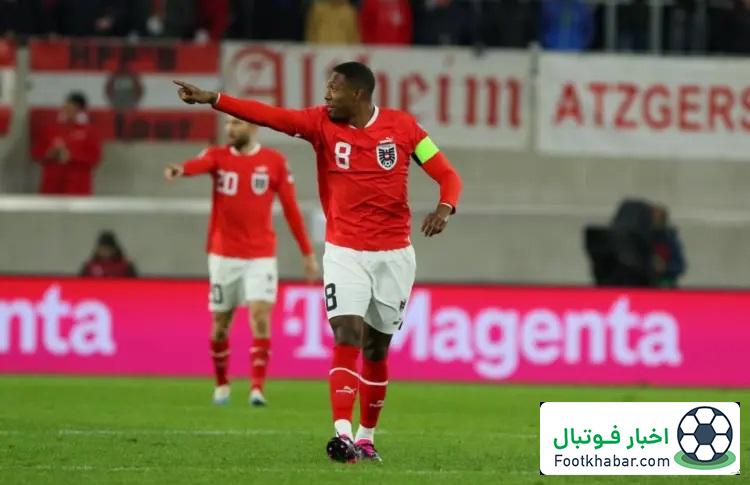 اعلام فهرست اتریش: ستاره رئال دعوت شد