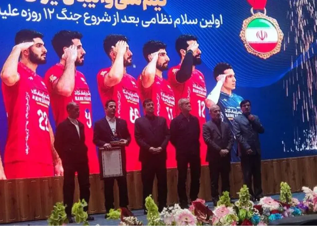 تقدیر رئیس جمهور از سلام نظامی تیم ملی والیبال