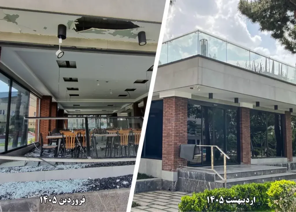 رستوران کشتی در یک چشم به هم زدن بازسازی شد 