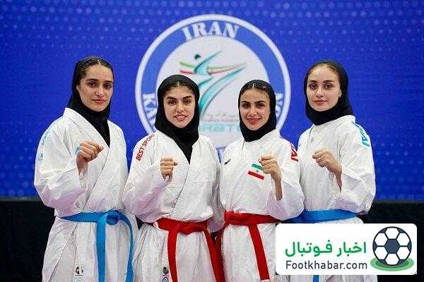 جهانی شدن بانوان کاراته با صعود به فینال کومیته تیمی