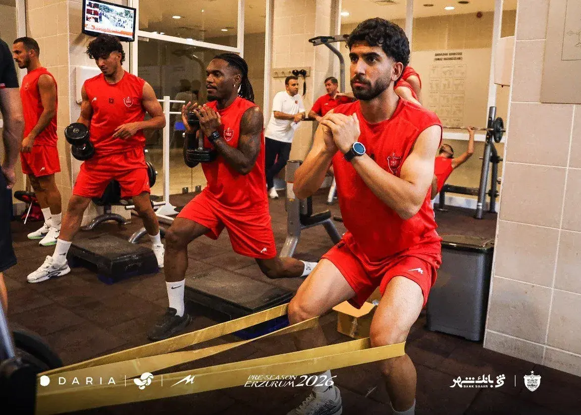 تمرین سریع پرسپولیس در بدو ورود! (عکس)