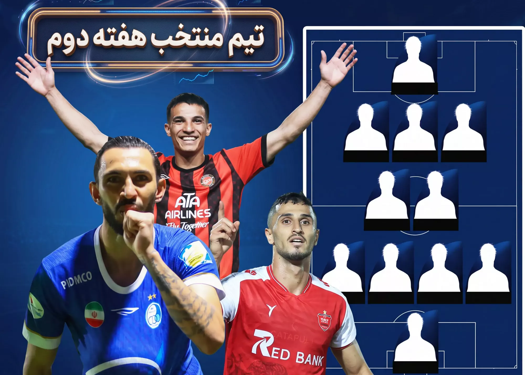 ستارهها از جمع مدعیان آمدند؛/ تیم منتخب هفته دوم لیگ برتر
