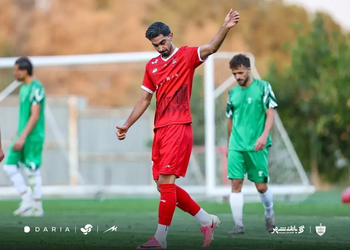 برد سرخپوشان مقابل حریف بی نام و نشان/ مهاجم پرسپولیس در یک نیمه شش گل زد!