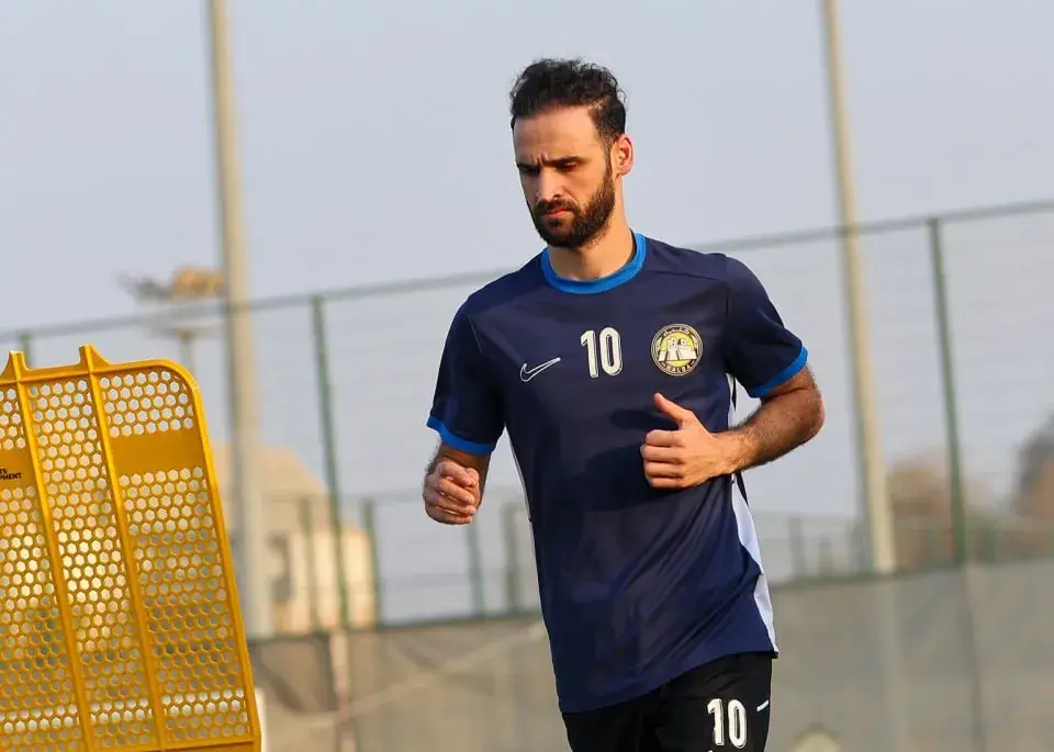 نوراللهی برای بازی با الوصل قاب شد